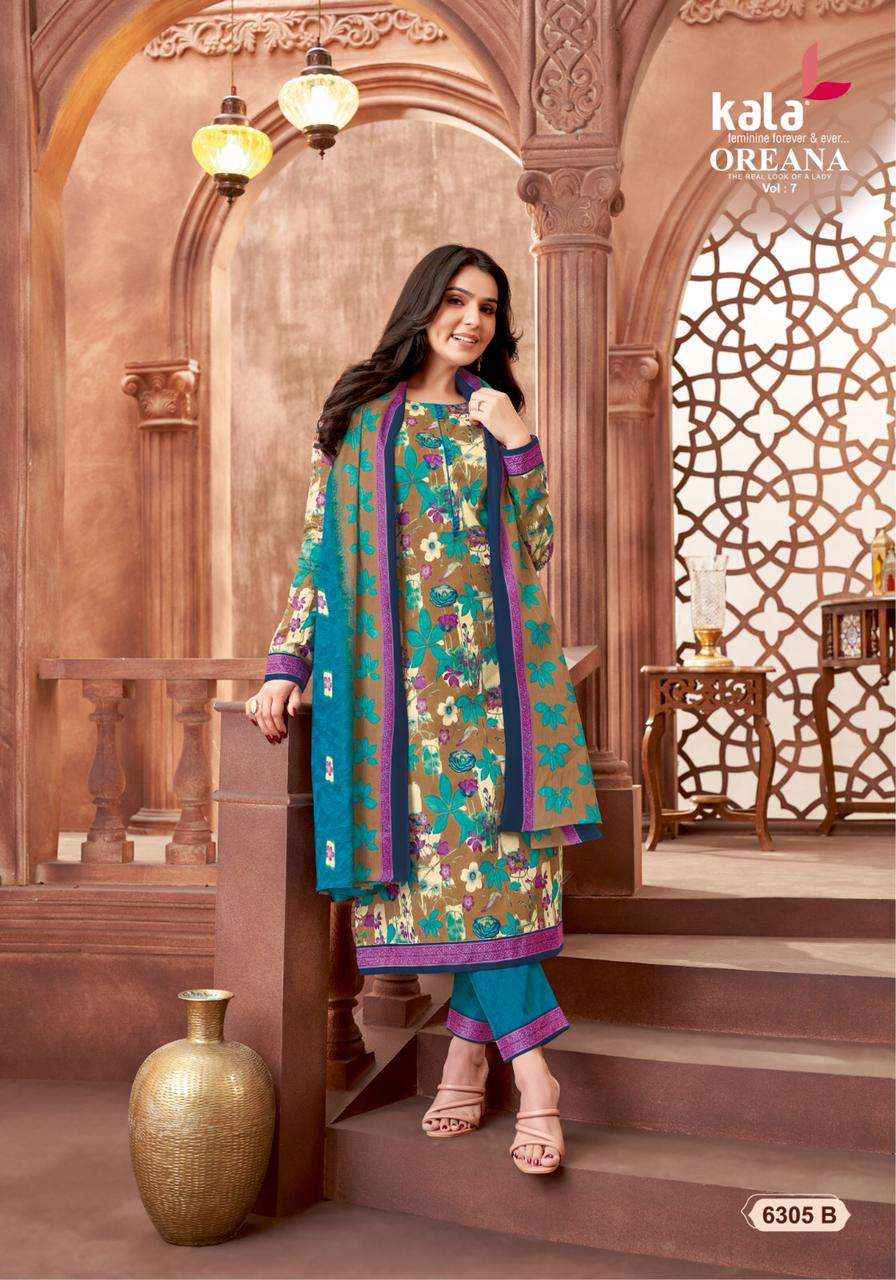 KALA FASHION OREANA VOL 7 COTTON JAIPURI DRESS MATERIAL ( 12 PCS CATALOG )