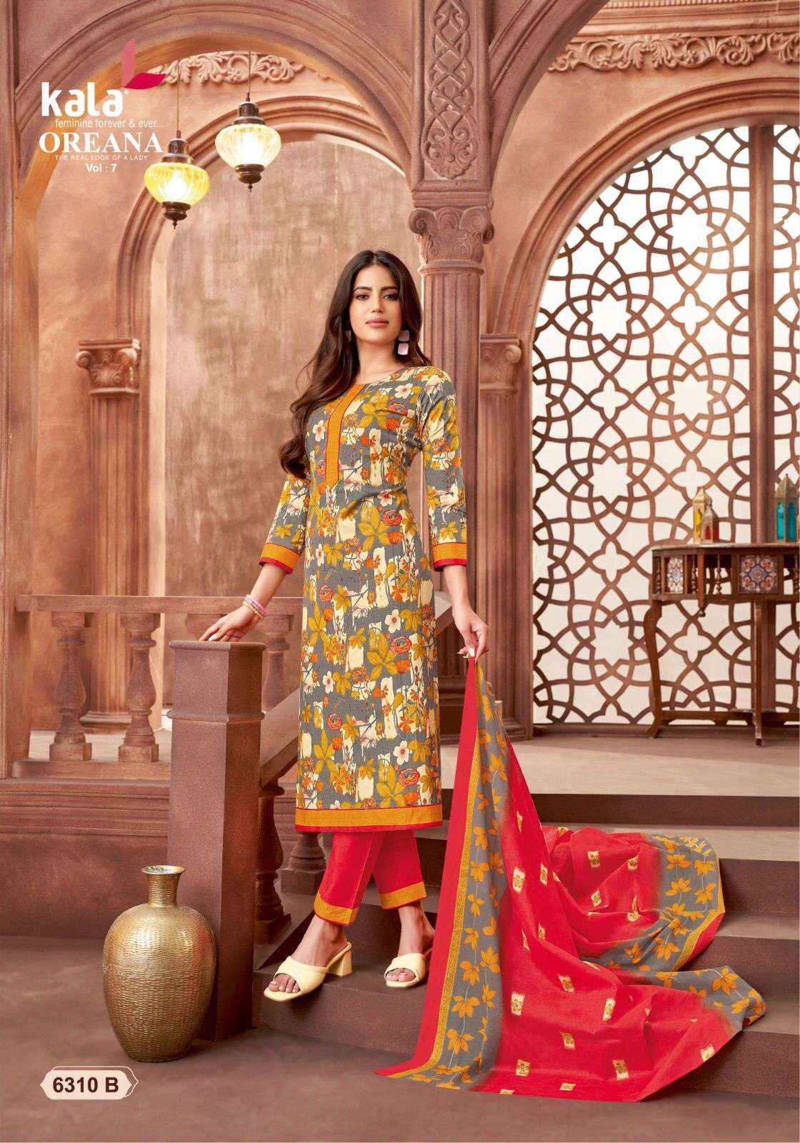 KALA FASHION OREANA VOL 7 COTTON JAIPURI DRESS MATERIAL ( 12 PCS CATALOG )