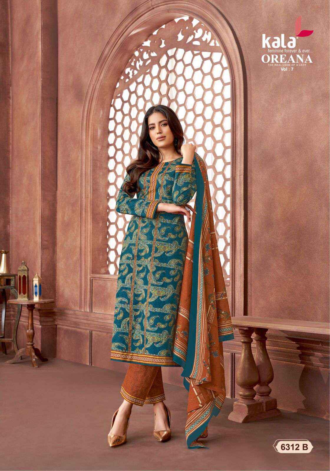 KALA FASHION OREANA VOL 7 COTTON JAIPURI DRESS MATERIAL ( 12 PCS CATALOG )