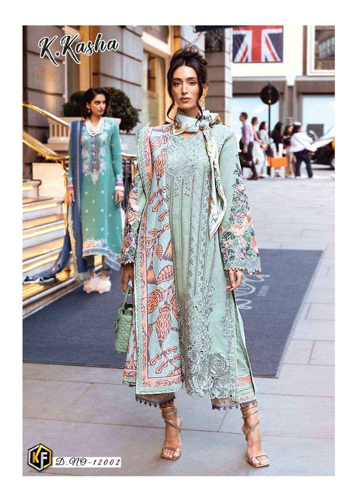 KEVAL FAB K KASHA VOL 12 COTTON DIGITAL PRINT PAKISTANI SALWAR KAMEEZ ( 6 PCS CATALOG )