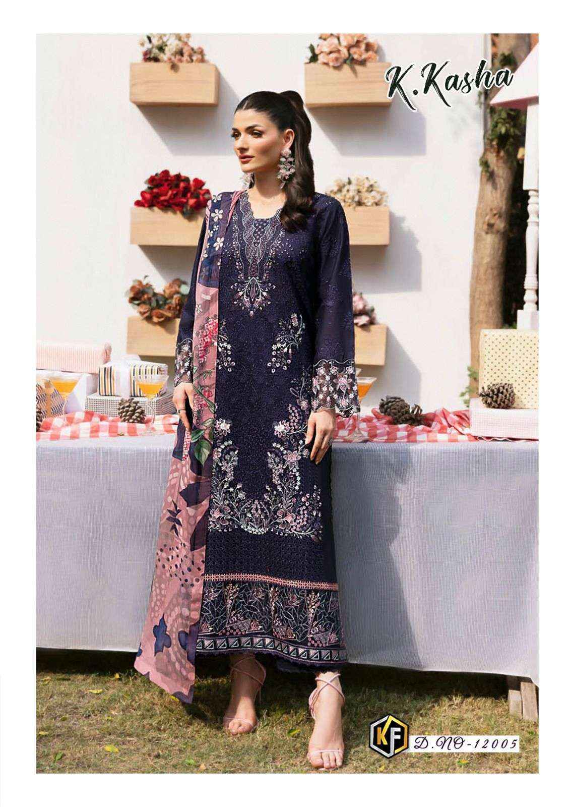 KEVAL FAB K KASHA VOL 12 COTTON DIGITAL PRINT PAKISTANI SALWAR KAMEEZ ( 6 PCS CATALOG )