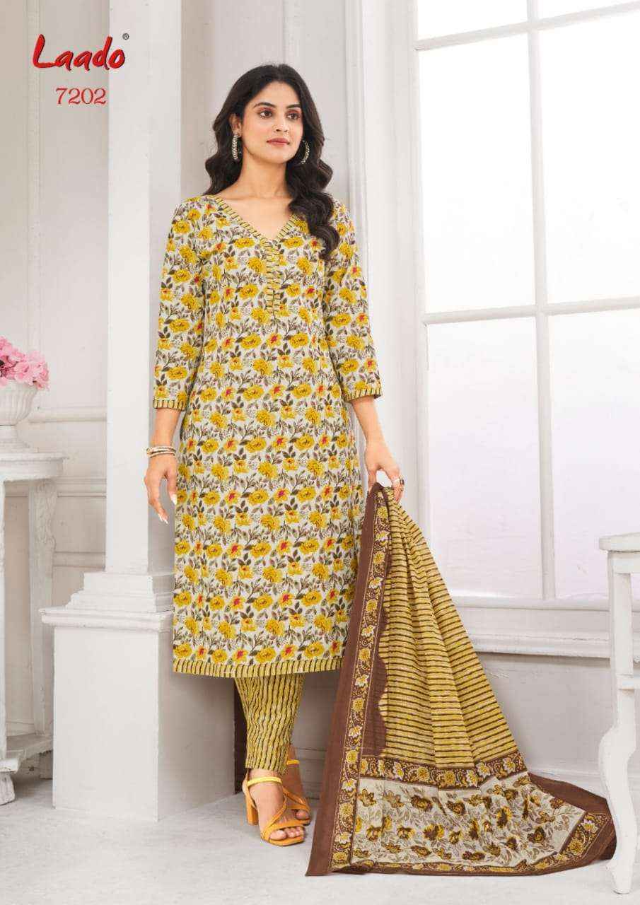 LAADO VOL 72 WHOLESALE COTTON PRINTED DRESS MATERIAL ( 10 PCS CATALOG )