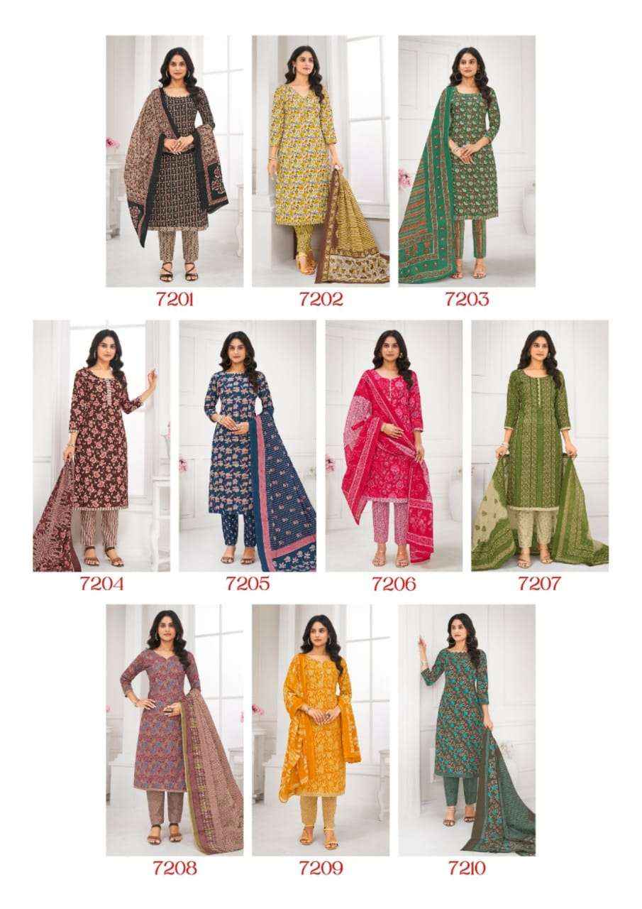 LAADO VOL 72 WHOLESALE COTTON PRINTED DRESS MATERIAL ( 10 PCS CATALOG )