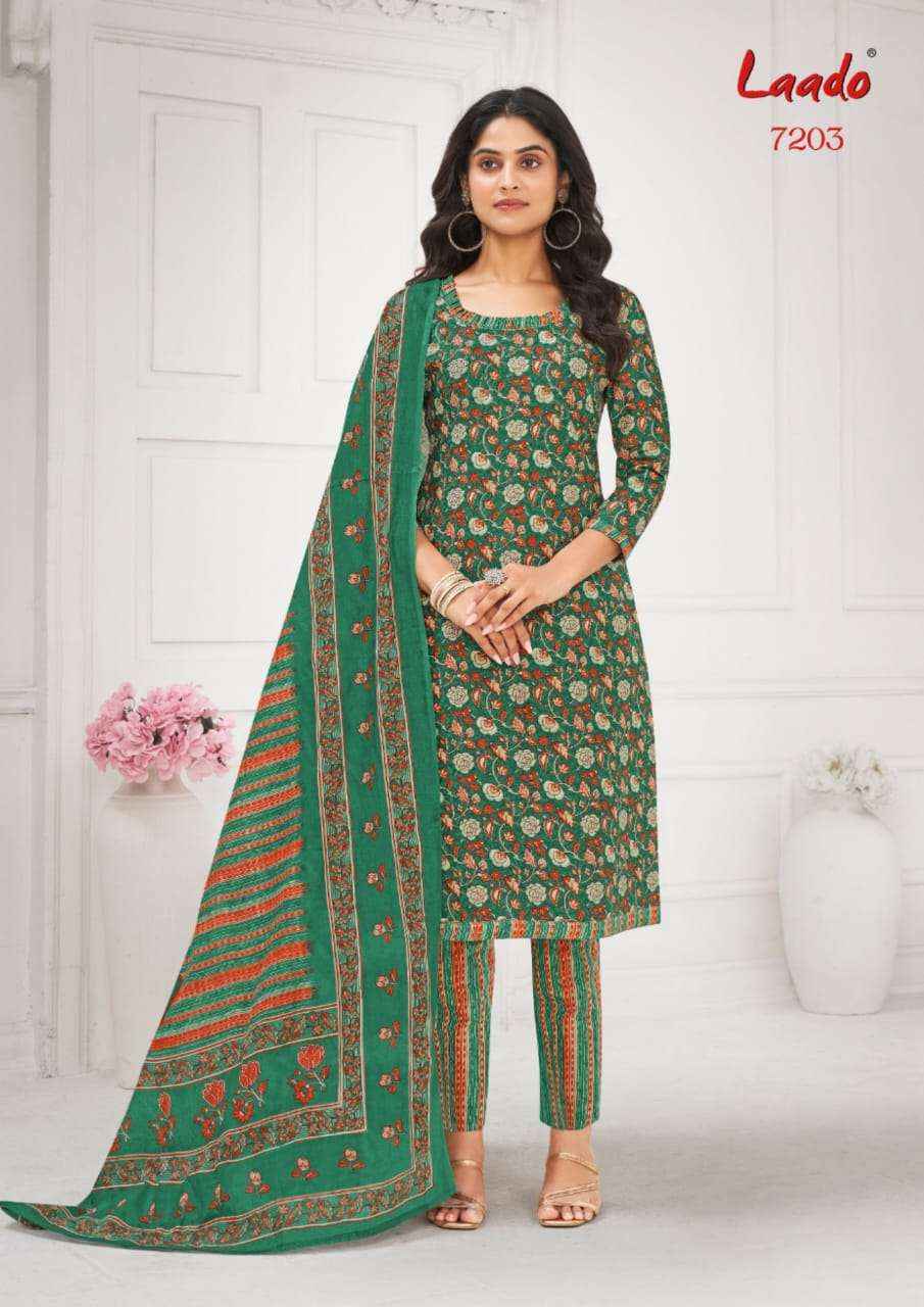 LAADO VOL 72 WHOLESALE COTTON PRINTED DRESS MATERIAL ( 10 PCS CATALOG )