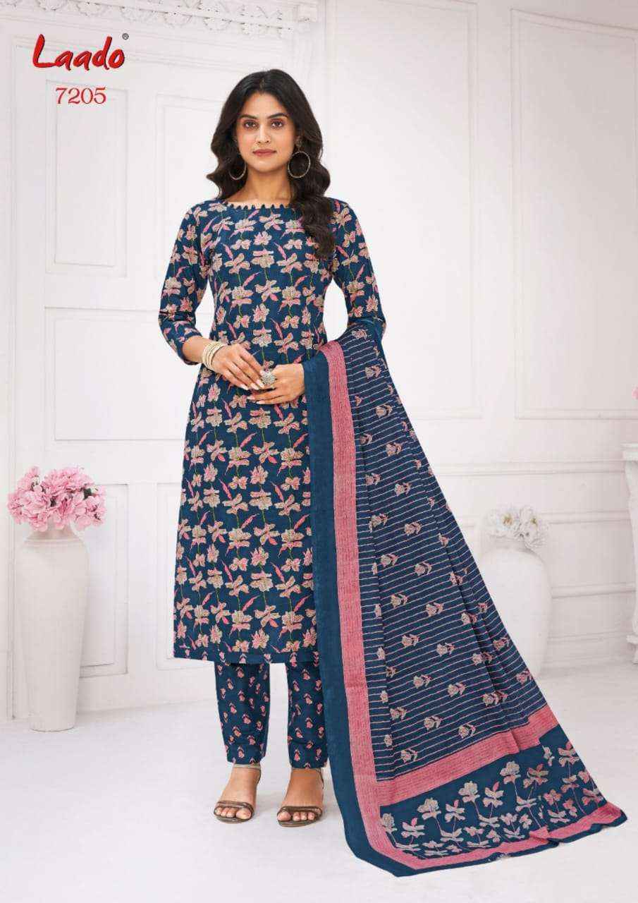 LAADO VOL 72 WHOLESALE COTTON PRINTED DRESS MATERIAL ( 10 PCS CATALOG )