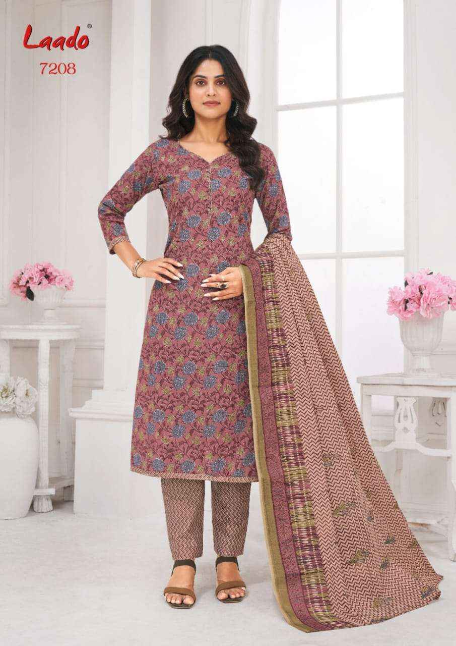 LAADO VOL 72 WHOLESALE COTTON PRINTED DRESS MATERIAL ( 10 PCS CATALOG )