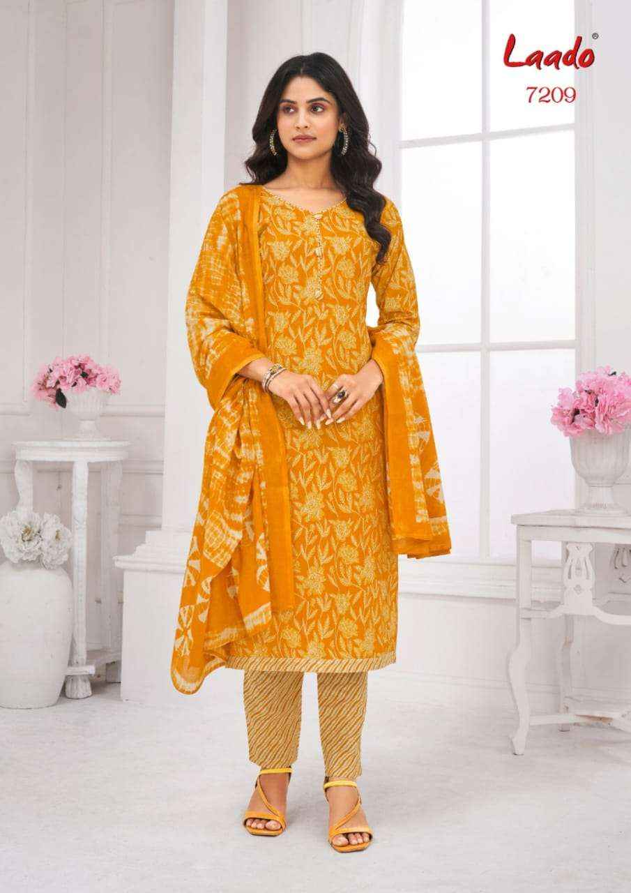 LAADO VOL 72 WHOLESALE COTTON PRINTED DRESS MATERIAL ( 10 PCS CATALOG )