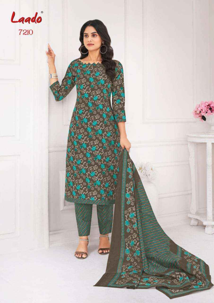 LAADO VOL 72 WHOLESALE COTTON PRINTED DRESS MATERIAL ( 10 PCS CATALOG )