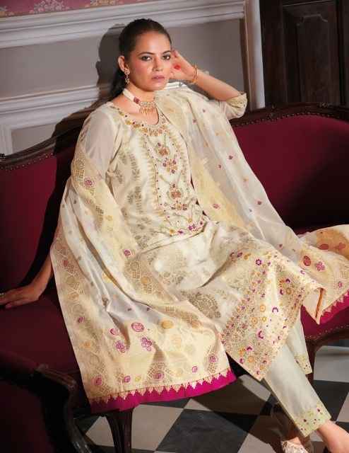 Lily & Lali Banarasi Wholesale Silk Kurti Combo 6 pcs Catalogue