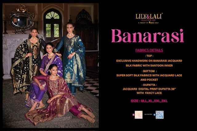 Lily & Lali Banarasi Wholesale Silk Kurti Combo 6 pcs Catalogue