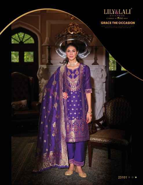Lily & Lali Banarasi Wholesale Silk Kurti Combo 6 pcs Catalogue