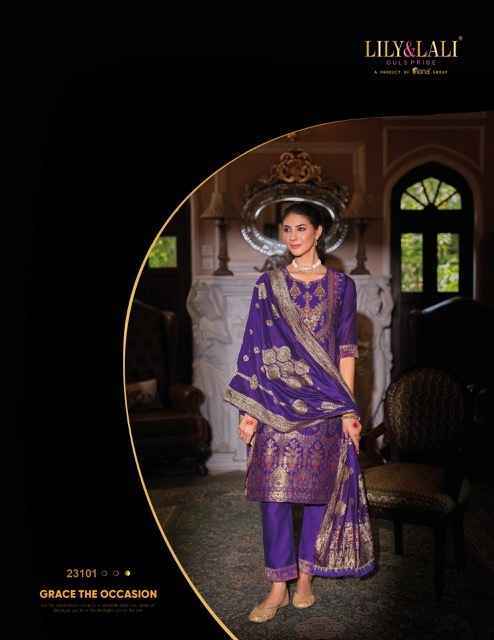 Lily & Lali Banarasi Wholesale Silk Kurti Combo 6 pcs Catalogue