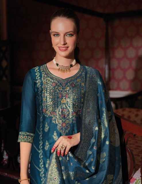 Lily & Lali Banarasi Wholesale Silk Kurti Combo 6 pcs Catalogue
