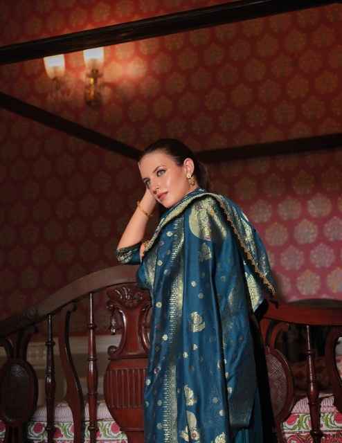 Lily & Lali Banarasi Wholesale Silk Kurti Combo 6 pcs Catalogue