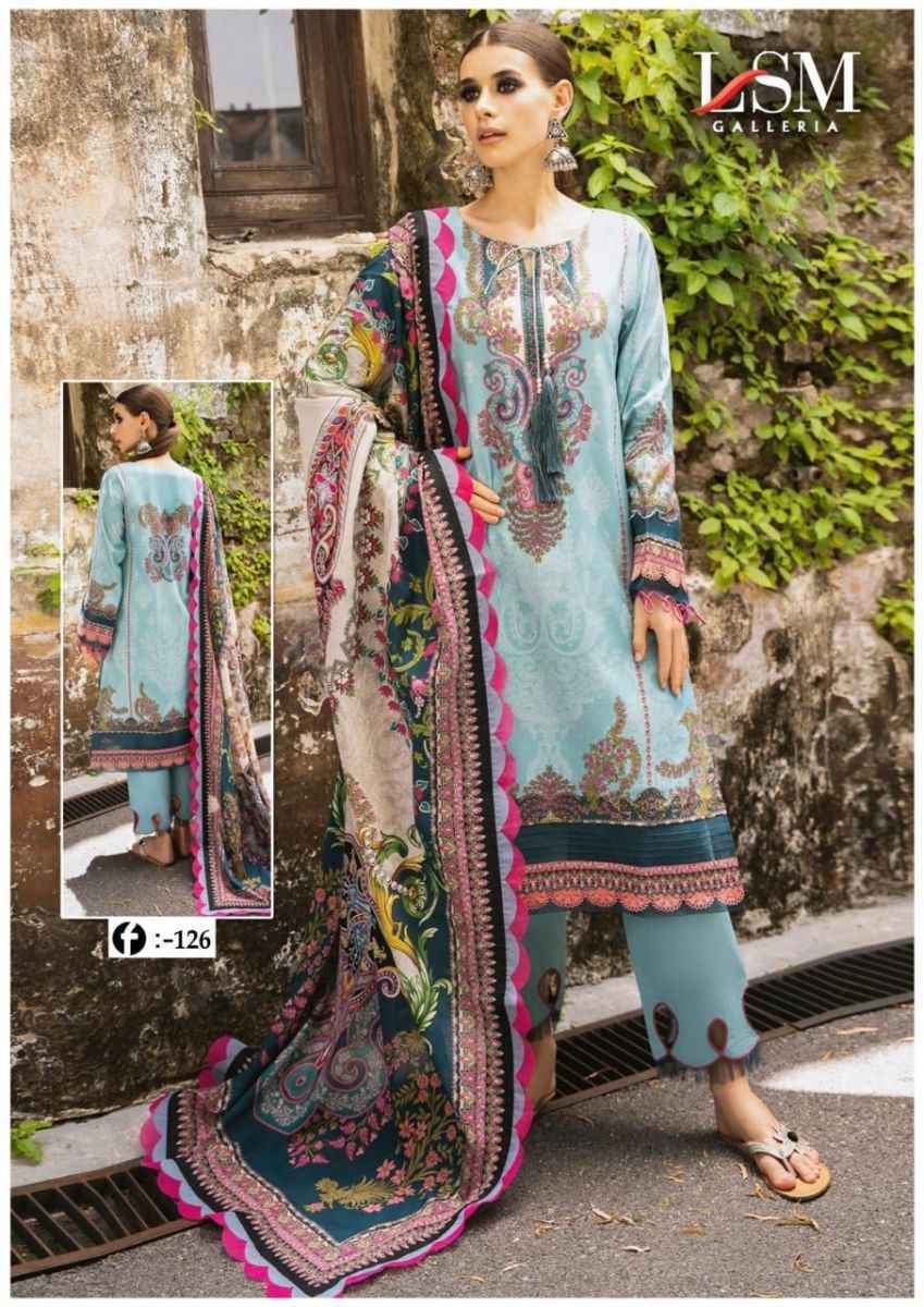 LSM Galleria Firdous Queen Lawn Vol 12 Lawn Cotton Dress Material 6 pcs Catalogue