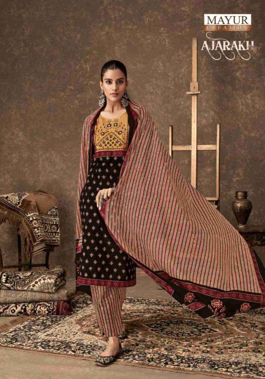 MAYUR CREATION AJARAKH VOL 4 COTTON PRINT READY MADE SUIT ( 10 PCS CATALOG )