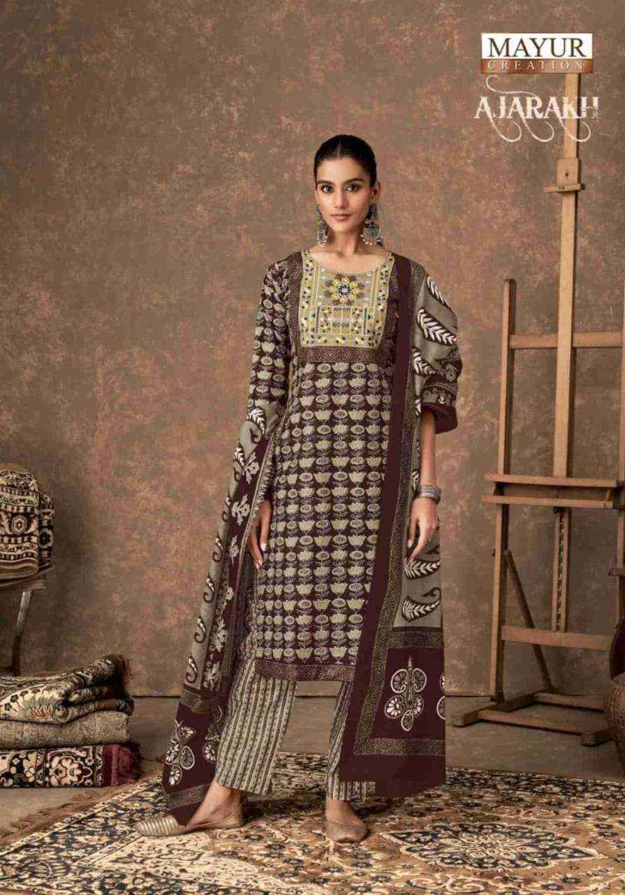 MAYUR CREATION AJARAKH VOL 4 COTTON PRINT READY MADE SUIT ( 10 PCS CATALOG )