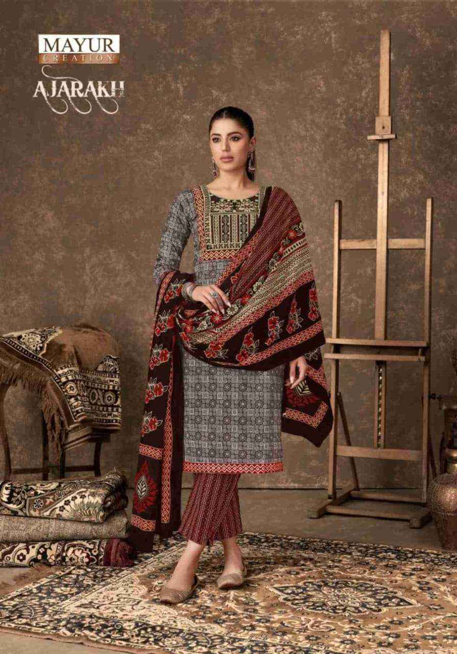 MAYUR CREATION AJARAKH VOL 4 COTTON PRINT READY MADE SUIT ( 10 PCS CATALOG )