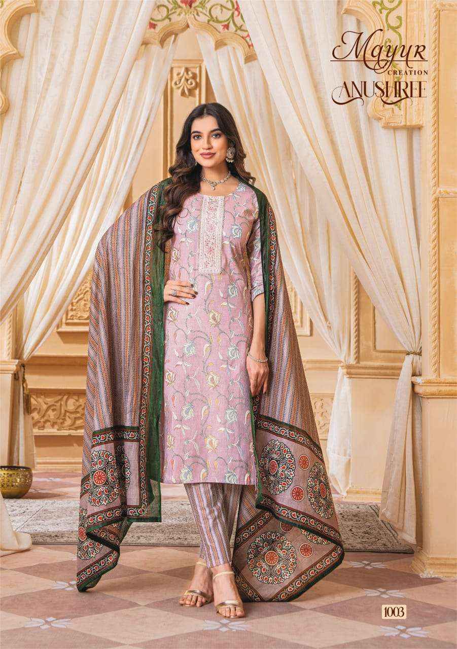 MAYUR CREATION ANUSHREE COTTON READYMADE SUIT ( 10 PCS CATALOG )