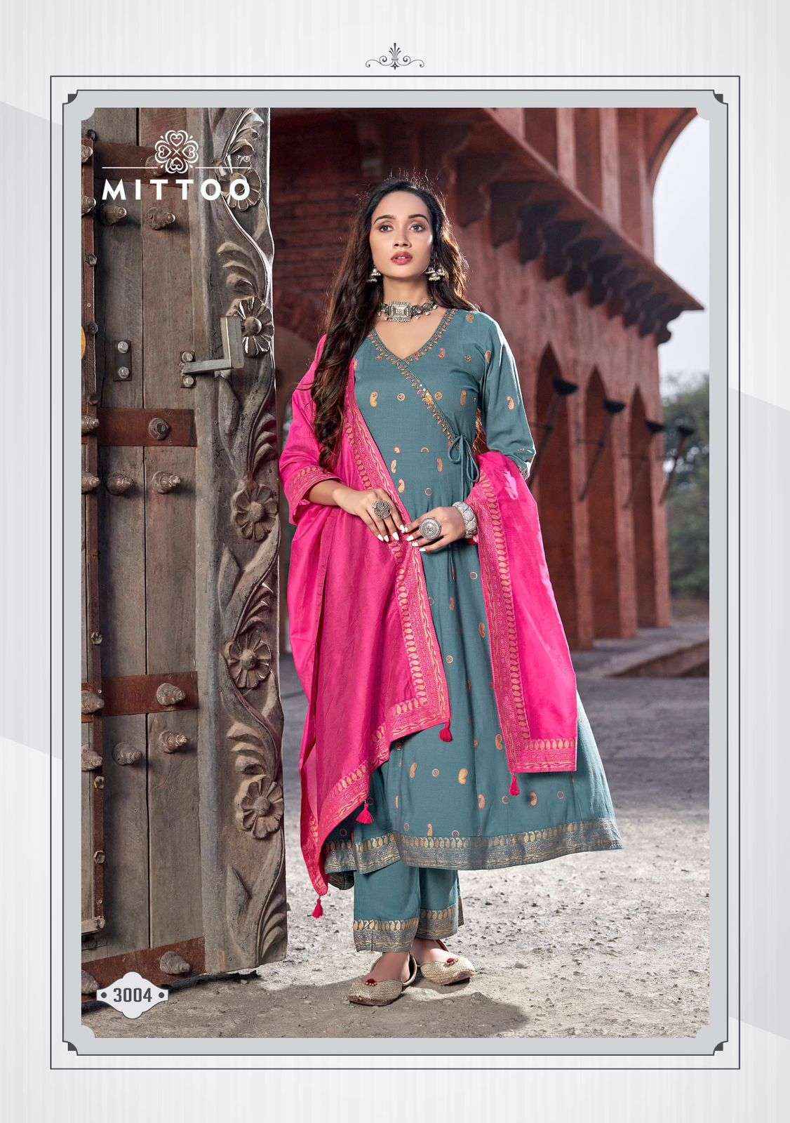 MITTOO NAFIZA ANGRAKHA DESIGNER READYMADE GOWN COLLECTION ( 6 PCS CATALOG )