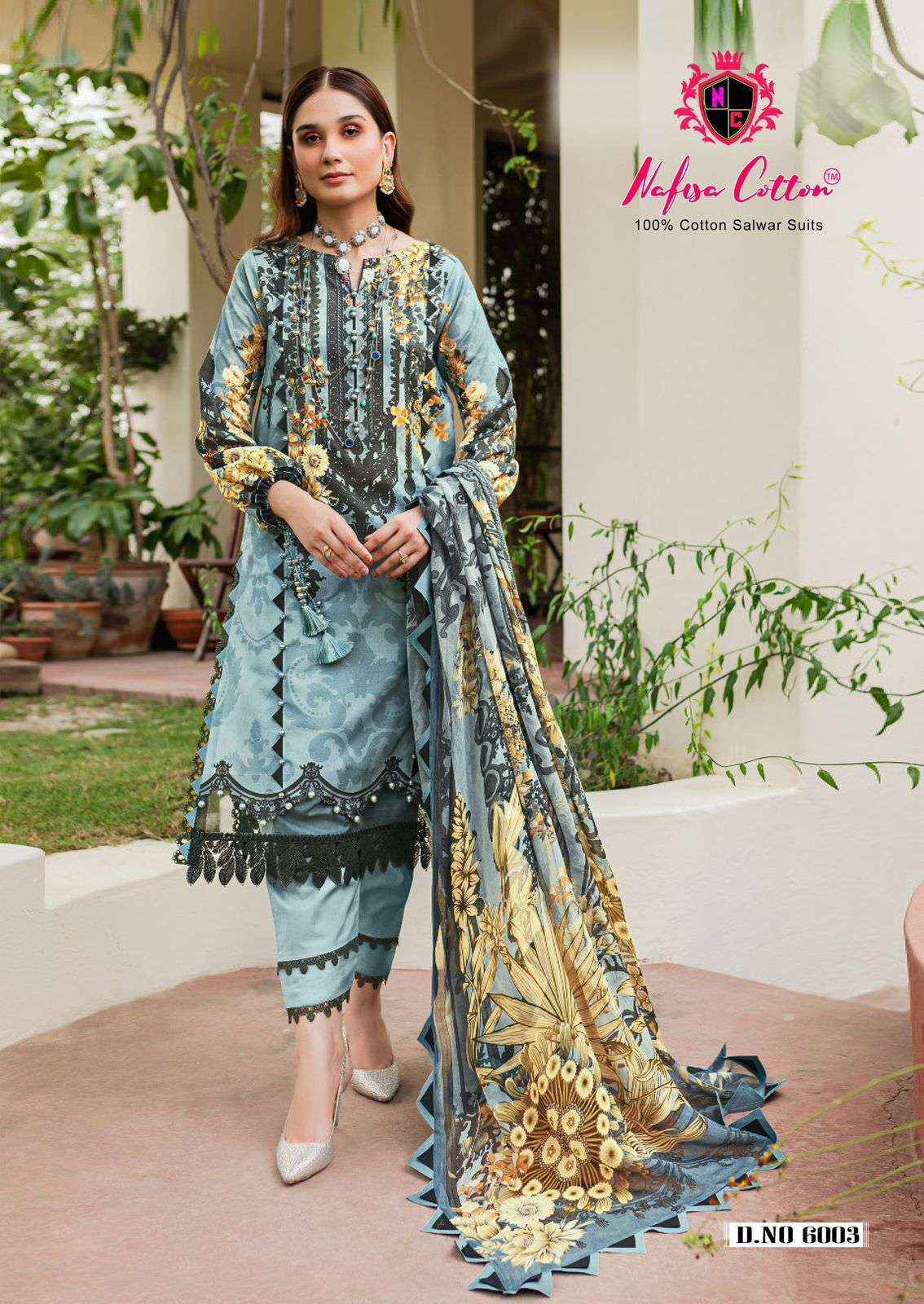 NAFISA COTTON ANDAAZ KARACHI SUITS VOL 6 COTTON DIGITAL KARACHI PRINT SUIT ( 6 PCS CATALOG )