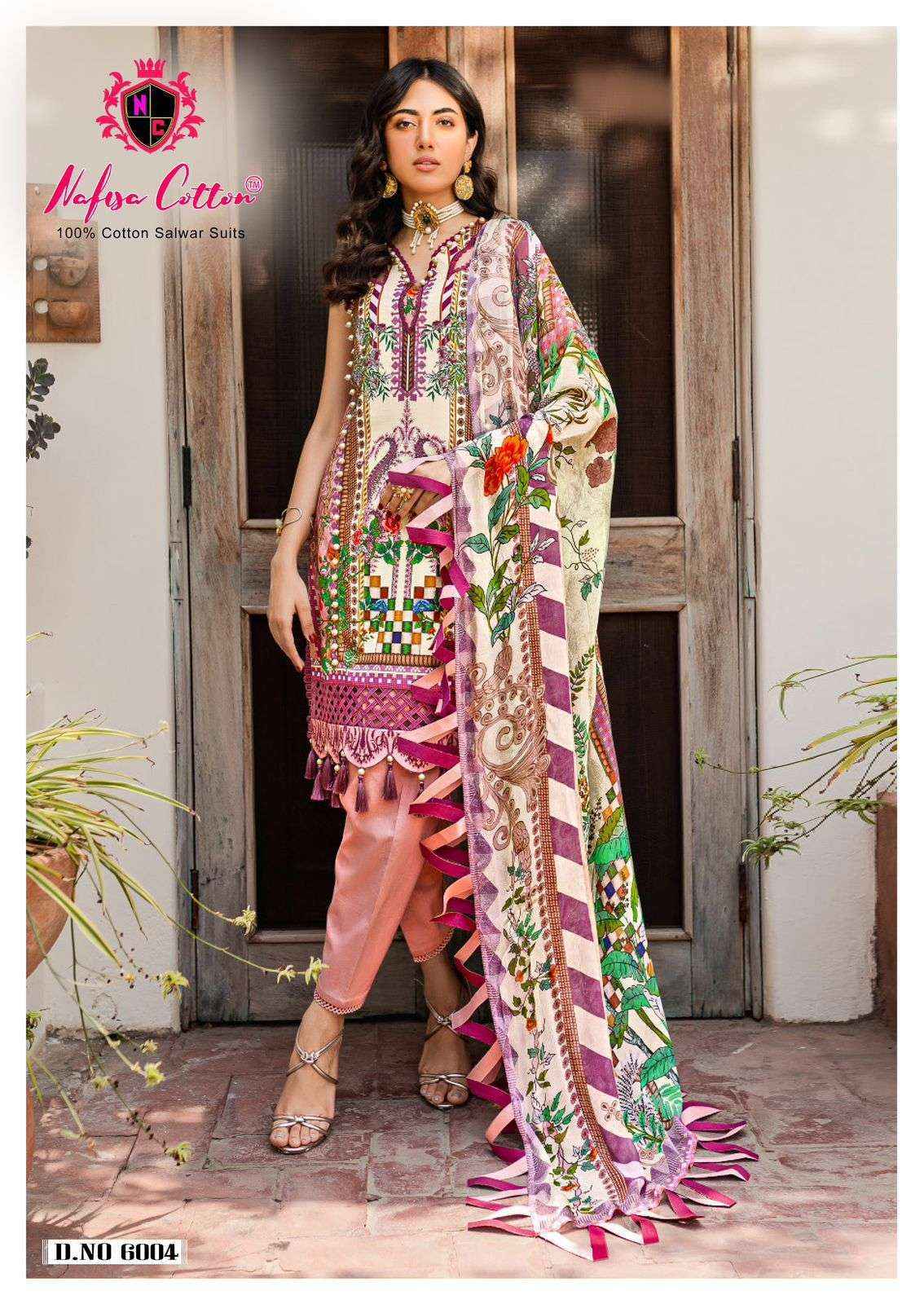 NAFISA COTTON ANDAAZ KARACHI SUITS VOL 6 COTTON DIGITAL KARACHI PRINT SUIT ( 6 PCS CATALOG )