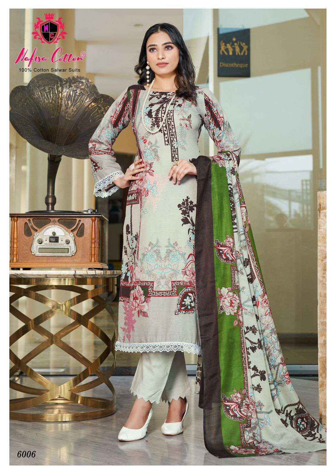 NAFISA COTTON MAHERA KARACHI SUITS VOL 6 COTTON SUIT ( 6 PCS CATALOG )