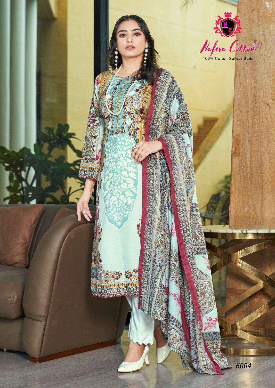 NAFISA COTTON MAHERA KARACHI SUITS VOL 6 COTTON SUIT ( 6 PCS CATALOG )