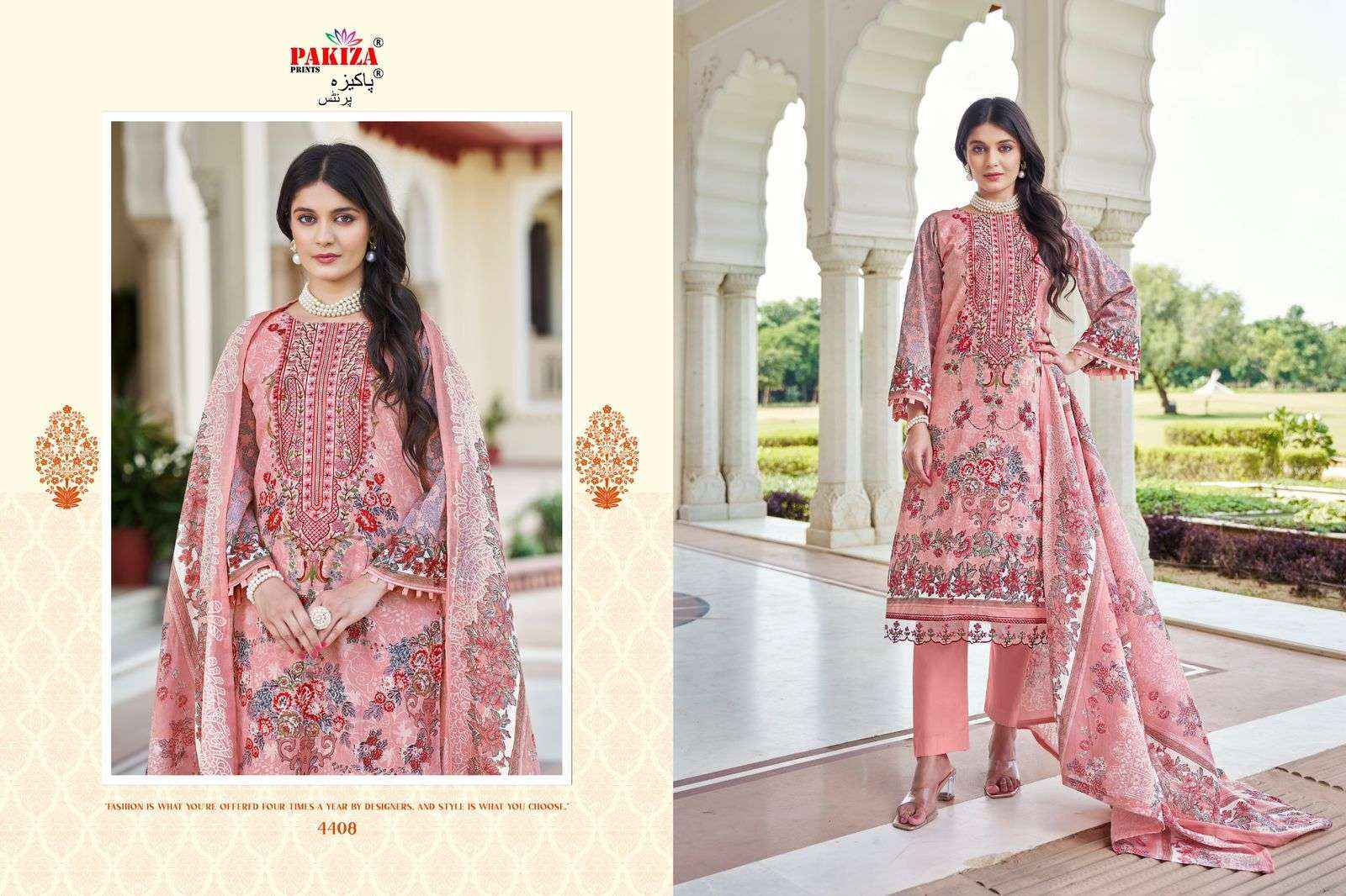 PAKIZA PRINTS IRAM VOL 44 LAWN COTTON DRESS MATERIAL ( 10 PCS CATALOG )