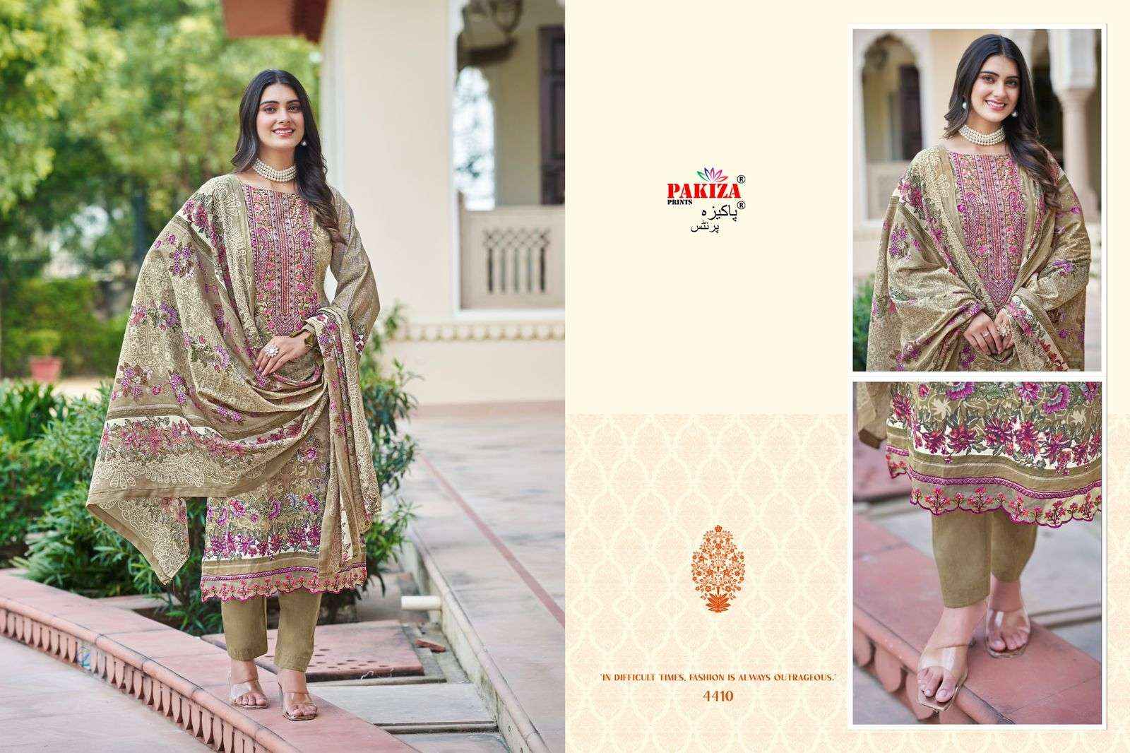 PAKIZA PRINTS IRAM VOL 44 LAWN COTTON DRESS MATERIAL ( 10 PCS CATALOG )