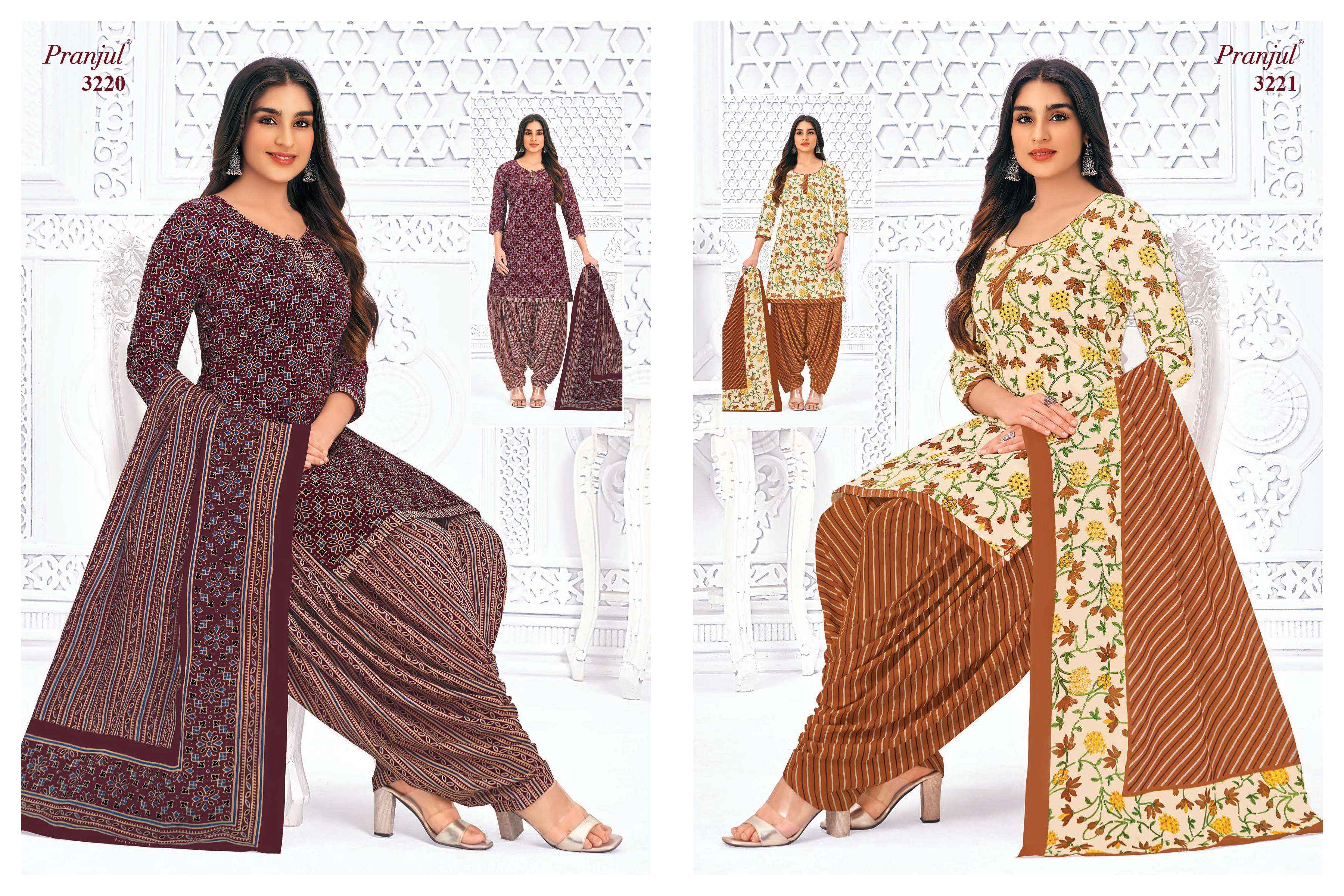 PRANJUL FASHION PRIYANSHI VOL 32 COTTON PATIYALA SALWAR SUIT ( 36 PCS CATALOG )