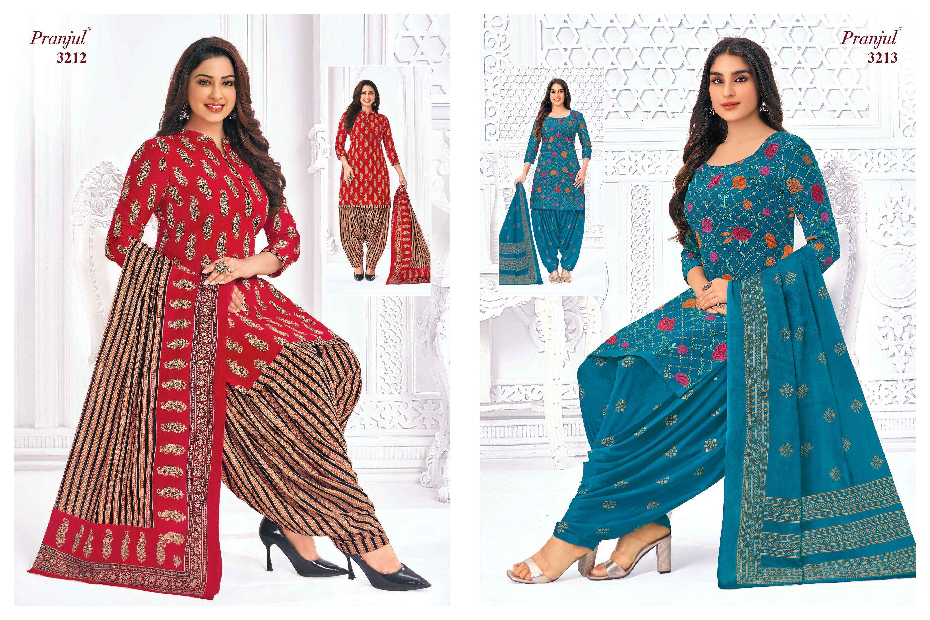 PRANJUL FASHION PRIYANSHI VOL 32 COTTON PATIYALA SALWAR SUIT ( 36 PCS CATALOG )