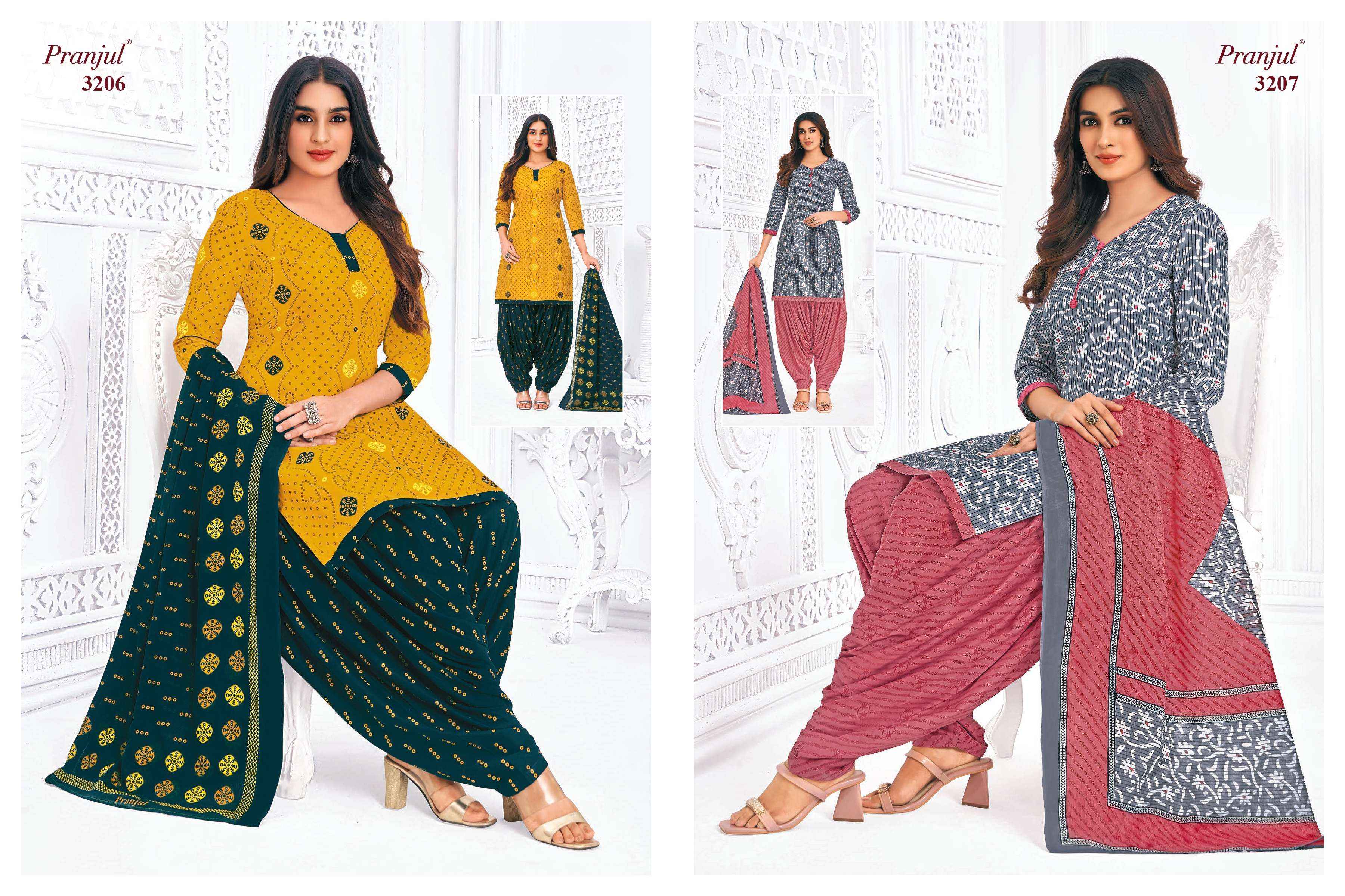 PRANJUL FASHION PRIYANSHI VOL 32 COTTON PATIYALA SALWAR SUIT ( 36 PCS CATALOG )