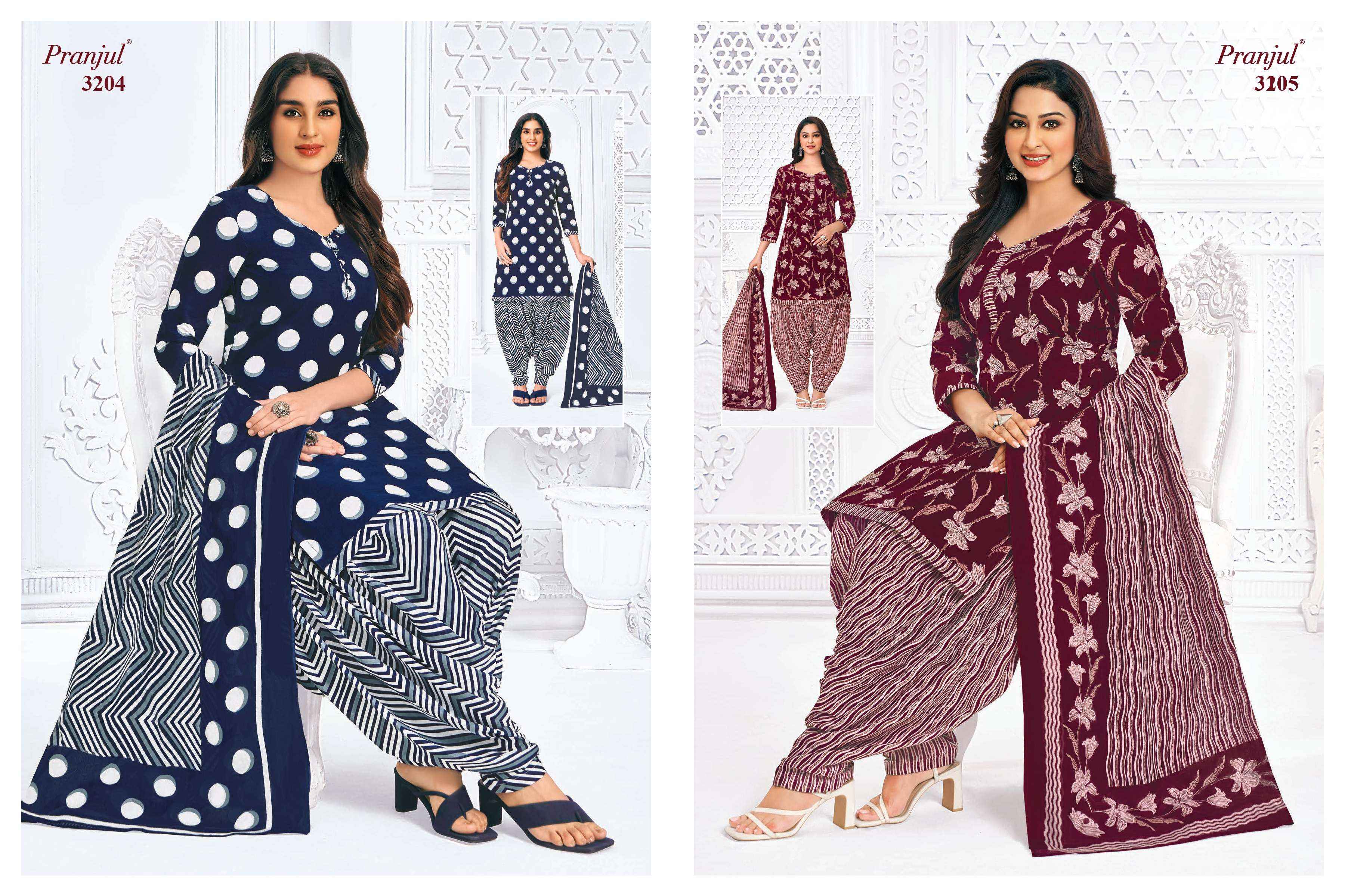 PRANJUL FASHION PRIYANSHI VOL 32 COTTON PATIYALA SALWAR SUIT ( 36 PCS CATALOG )