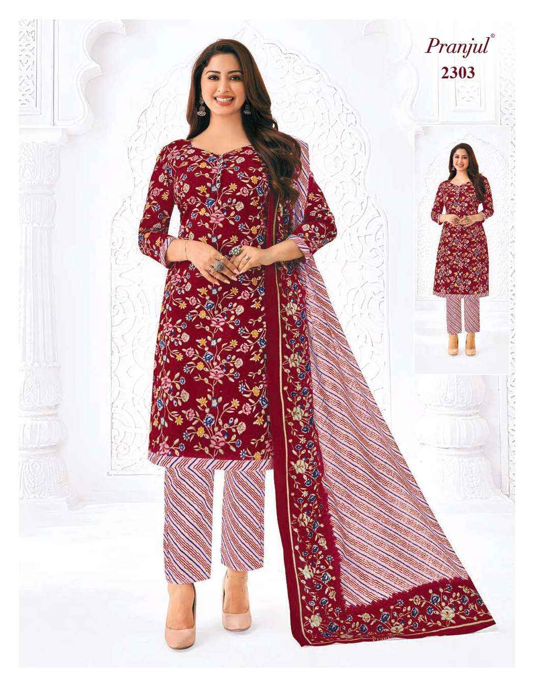 PRANJUL PRIYANKA VOL 23 COTTON JAIPURI PRINT DRESS MATERIAL ( 36 PCS CATALOG )