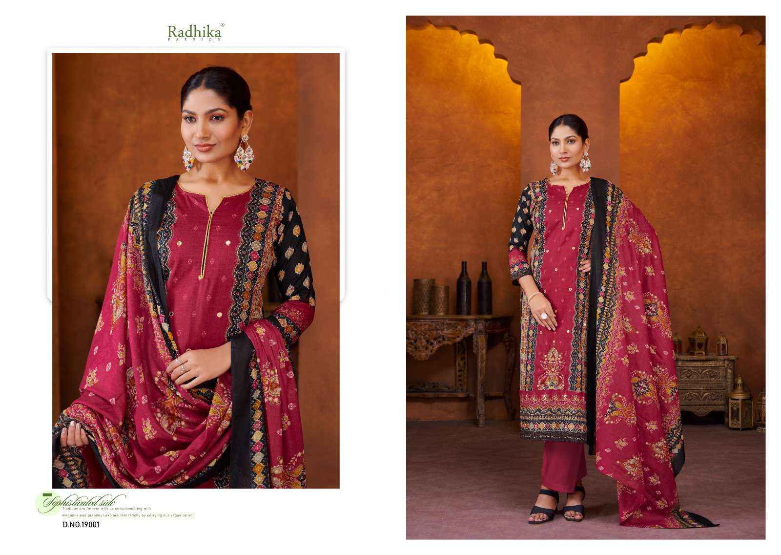 RADHIKA FASHION AZARA MALIKA LAWN COTTON SALWAR KAMEEZ ( 4 PCS CATALOG )