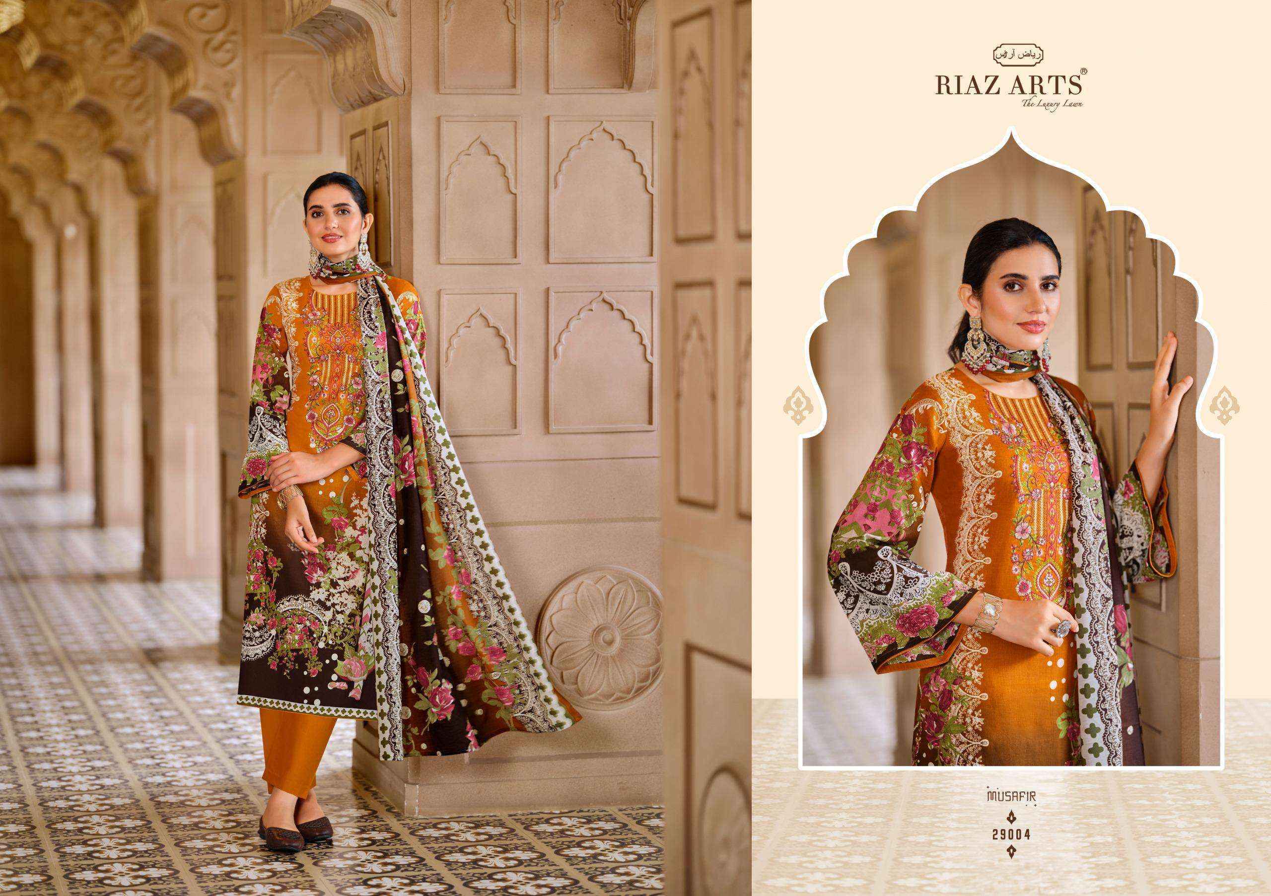 Riaz Arts Musafir Vol 18 Lawn Cotton Dress Material 8 pcs Catalogue
