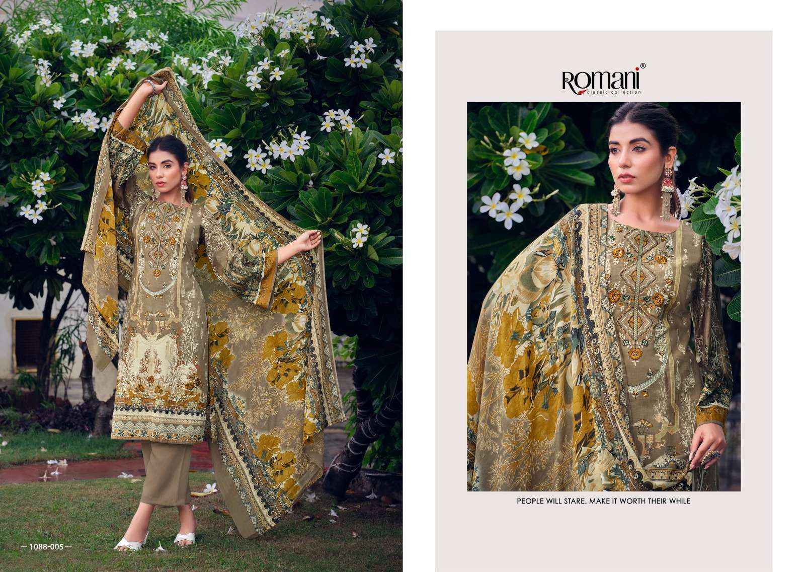 ROMANI AARZU VOL 5 COTTON PAKISTANI SALWAR KAMEEZ ( 8 PCS CATALOG )