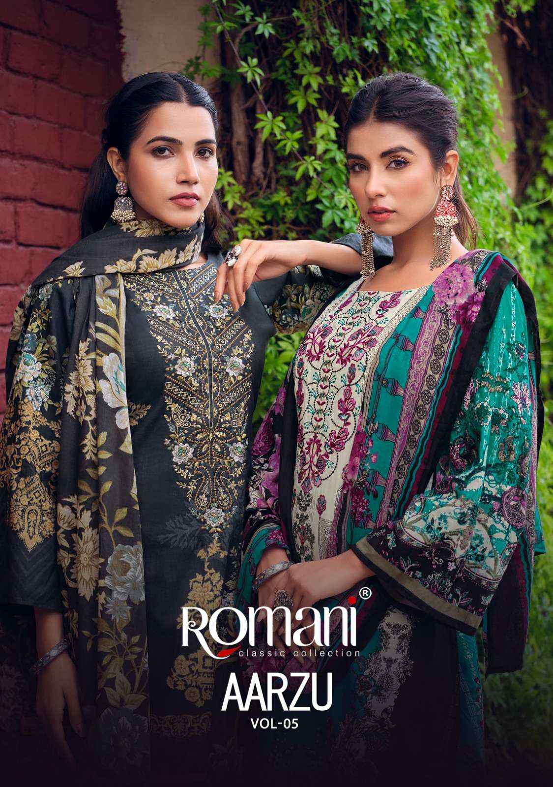 ROMANI AARZU VOL 5 COTTON PAKISTANI SALWAR KAMEEZ ( 8 PCS CATALOG )