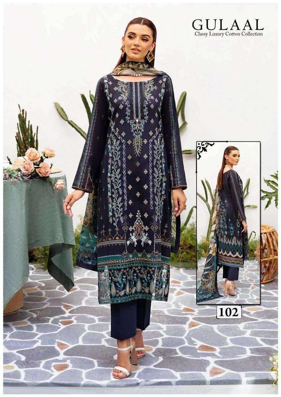 SANA MARYAM GULAAL CLASSY LUXURY COTTON COLLECTION VOL 11 SUITS ( 10 PCS CATALOG )