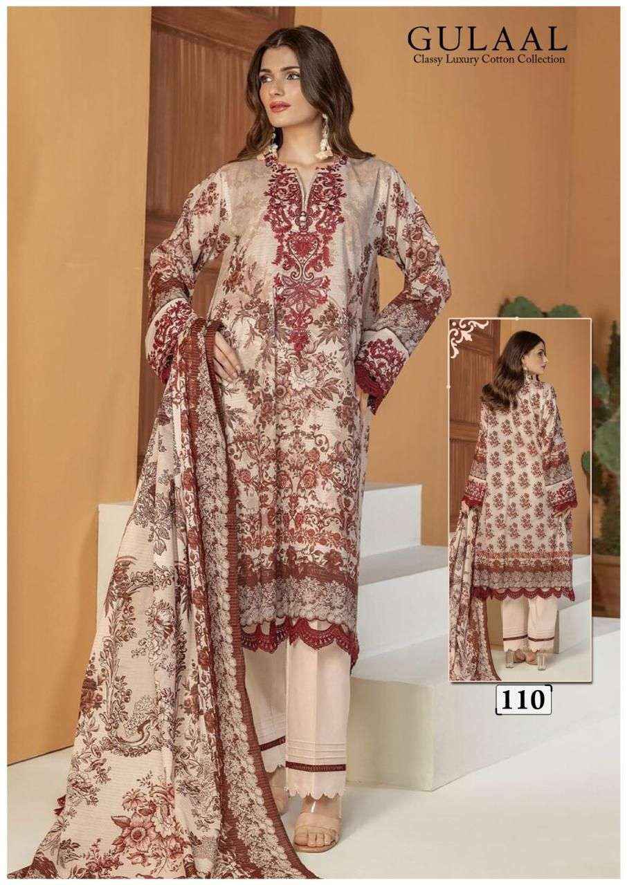 SANA MARYAM GULAAL CLASSY LUXURY COTTON COLLECTION VOL 11 SUITS ( 10 PCS CATALOG )