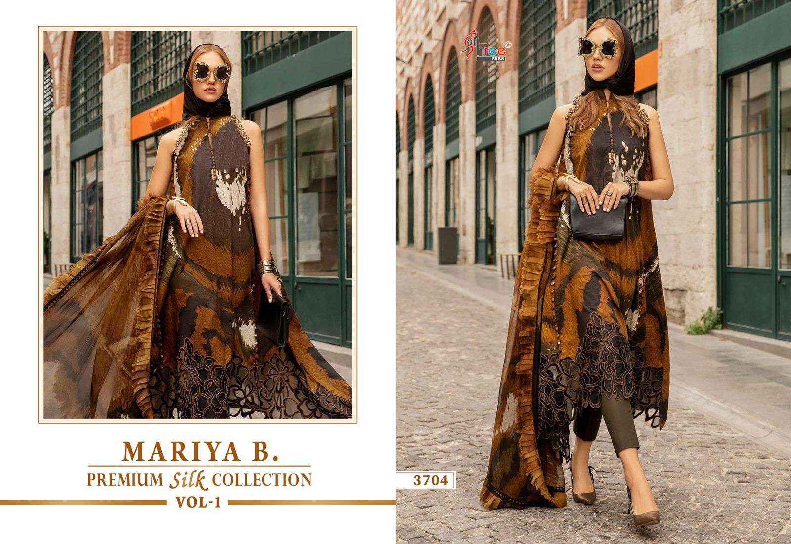 SHREE FABS MARIYA B PREMIUM SILK COLLECTION VOL 1 WHOLESALE SATIN SILK PAKISTANI SUIT ( 6 CS CATALOG 