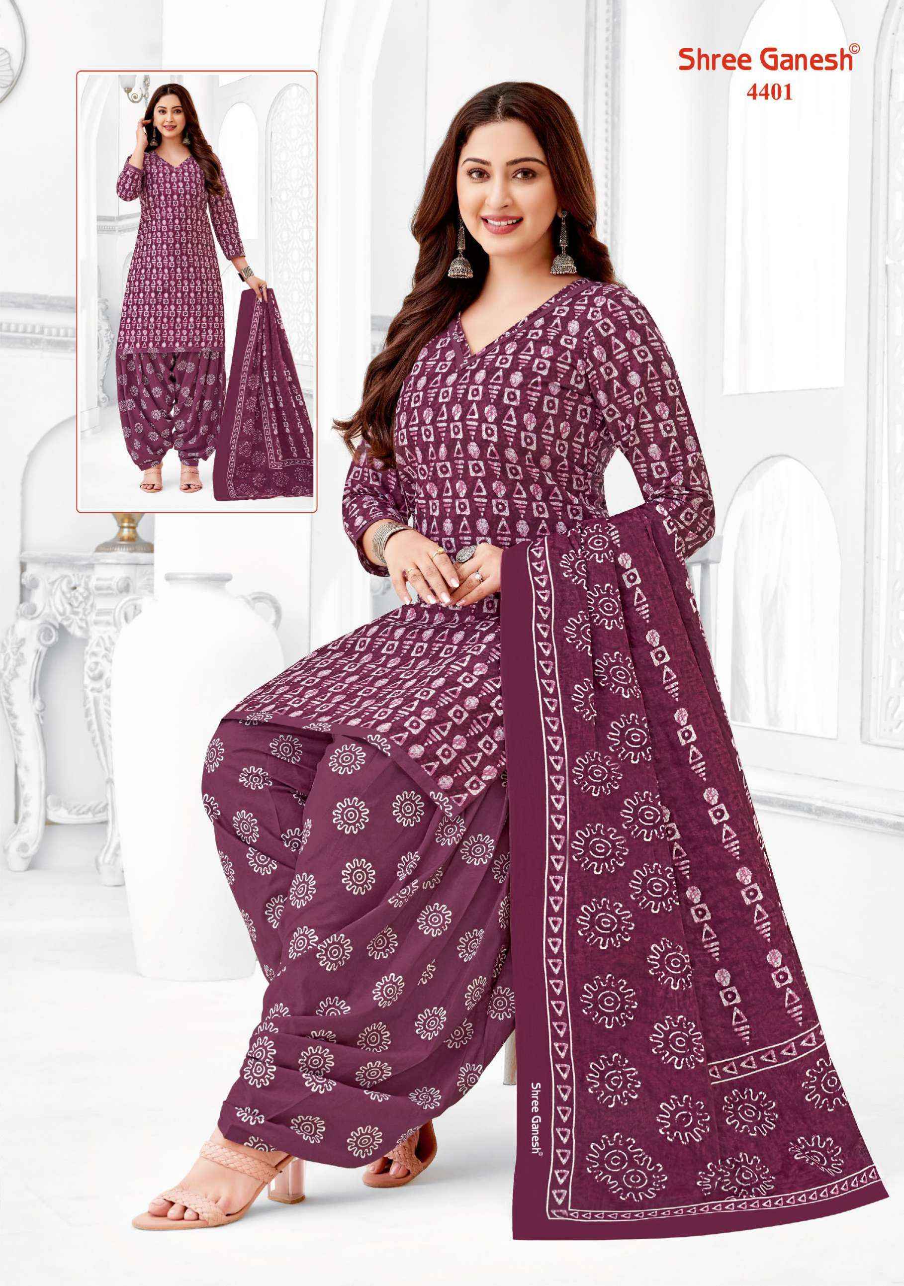 SHREE GANESH HANSIKA VOL 24 COTTON PRINT SALWAR SUIT WHOLESALE PRICE ( 36 PCS CATALOG )