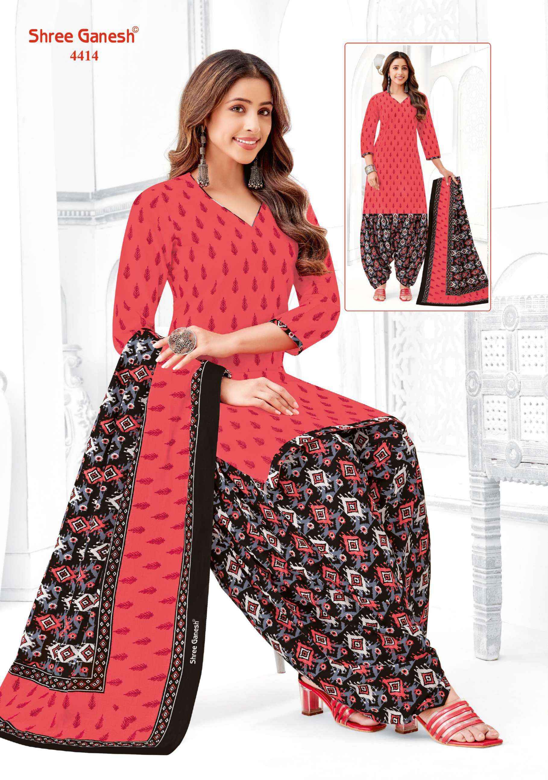 SHREE GANESH HANSIKA VOL 24 COTTON PRINT SALWAR SUIT WHOLESALE PRICE ( 36 PCS CATALOG )