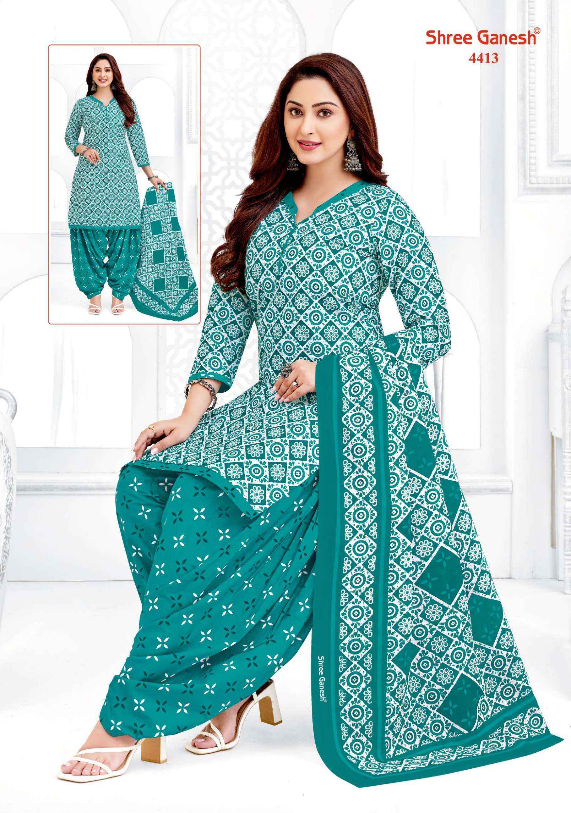 SHREE GANESH HANSIKA VOL 24 PATIYALA READYMADE SUITS ( 30 PCS CATALOG )