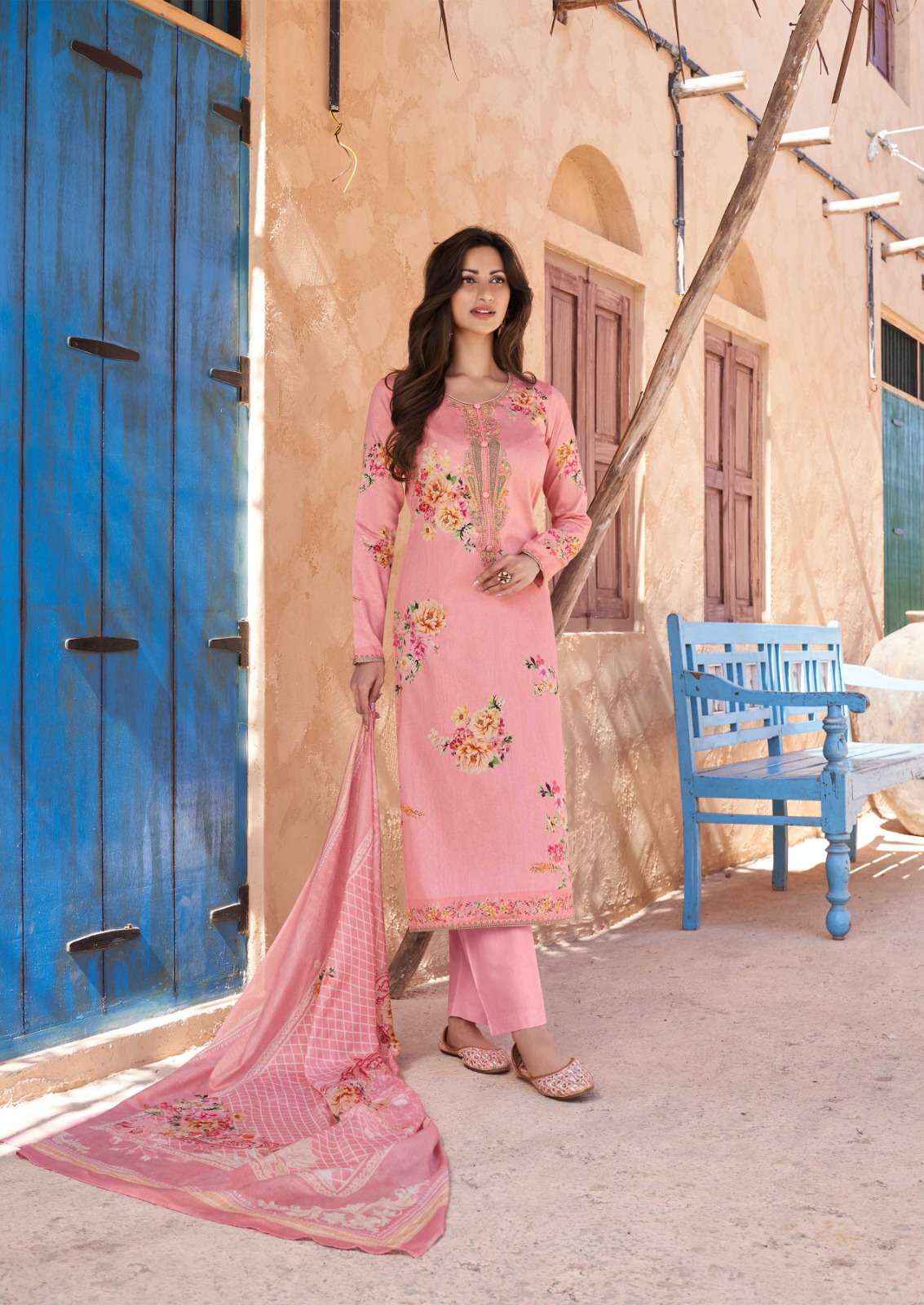 THE HERMITAGE SHOP AARKE LAWN COTTON DIGITAL PRINT SUIT WHOLESALE PRICE ( 6 PCS CATALOG )