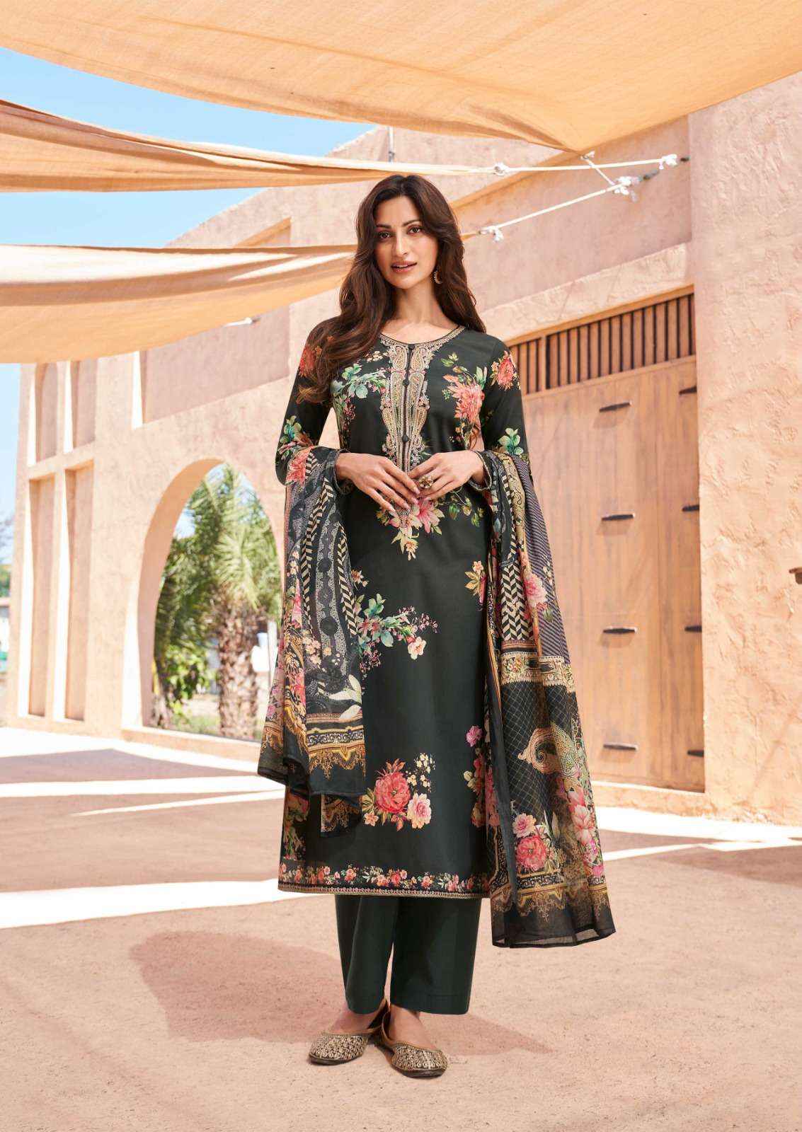 THE HERMITAGE SHOP AARKE LAWN COTTON DIGITAL PRINT SUIT WHOLESALE PRICE ( 6 PCS CATALOG )