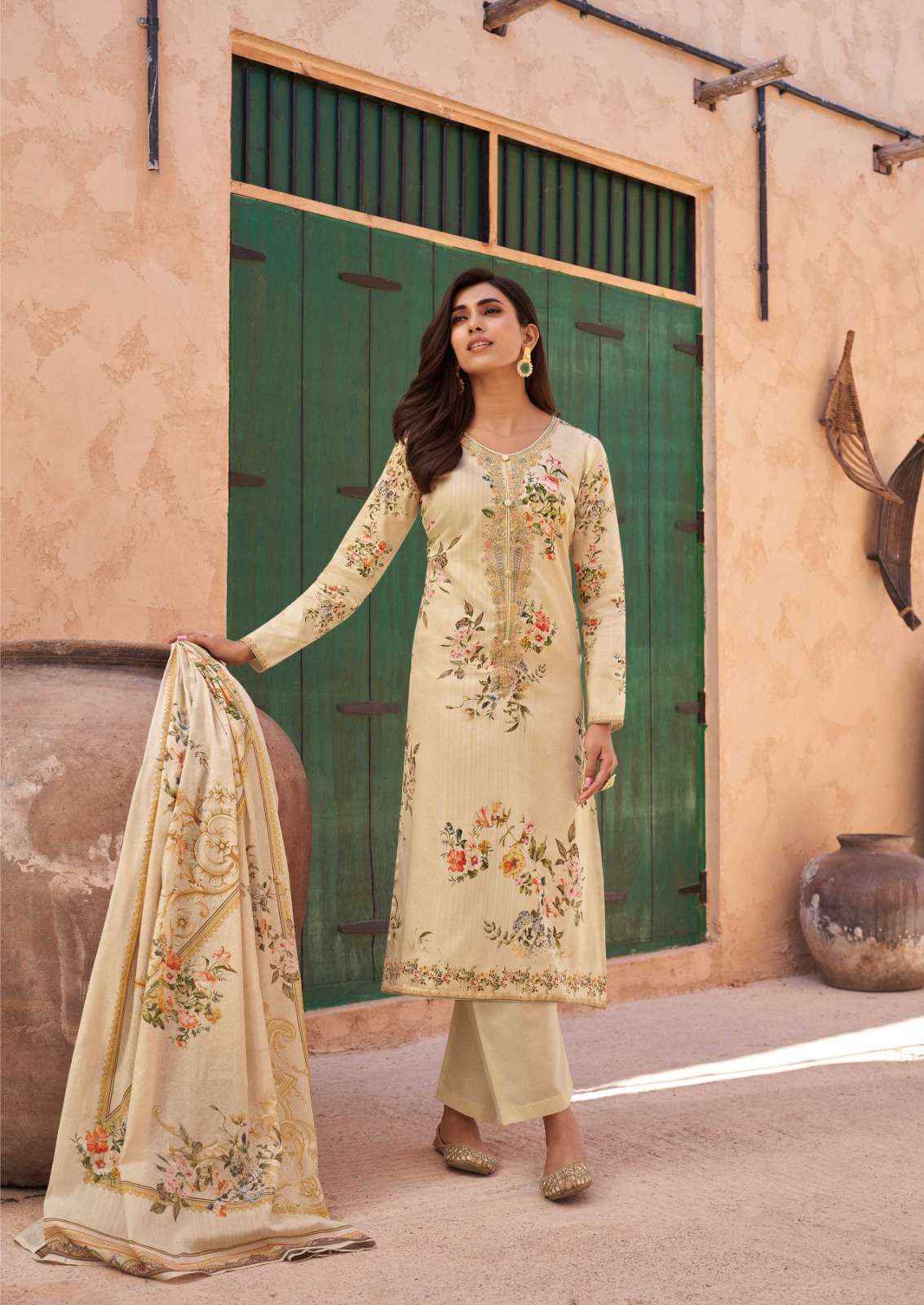 THE HERMITAGE SHOP AARKE LAWN COTTON DIGITAL PRINT SUIT WHOLESALE PRICE ( 6 PCS CATALOG )