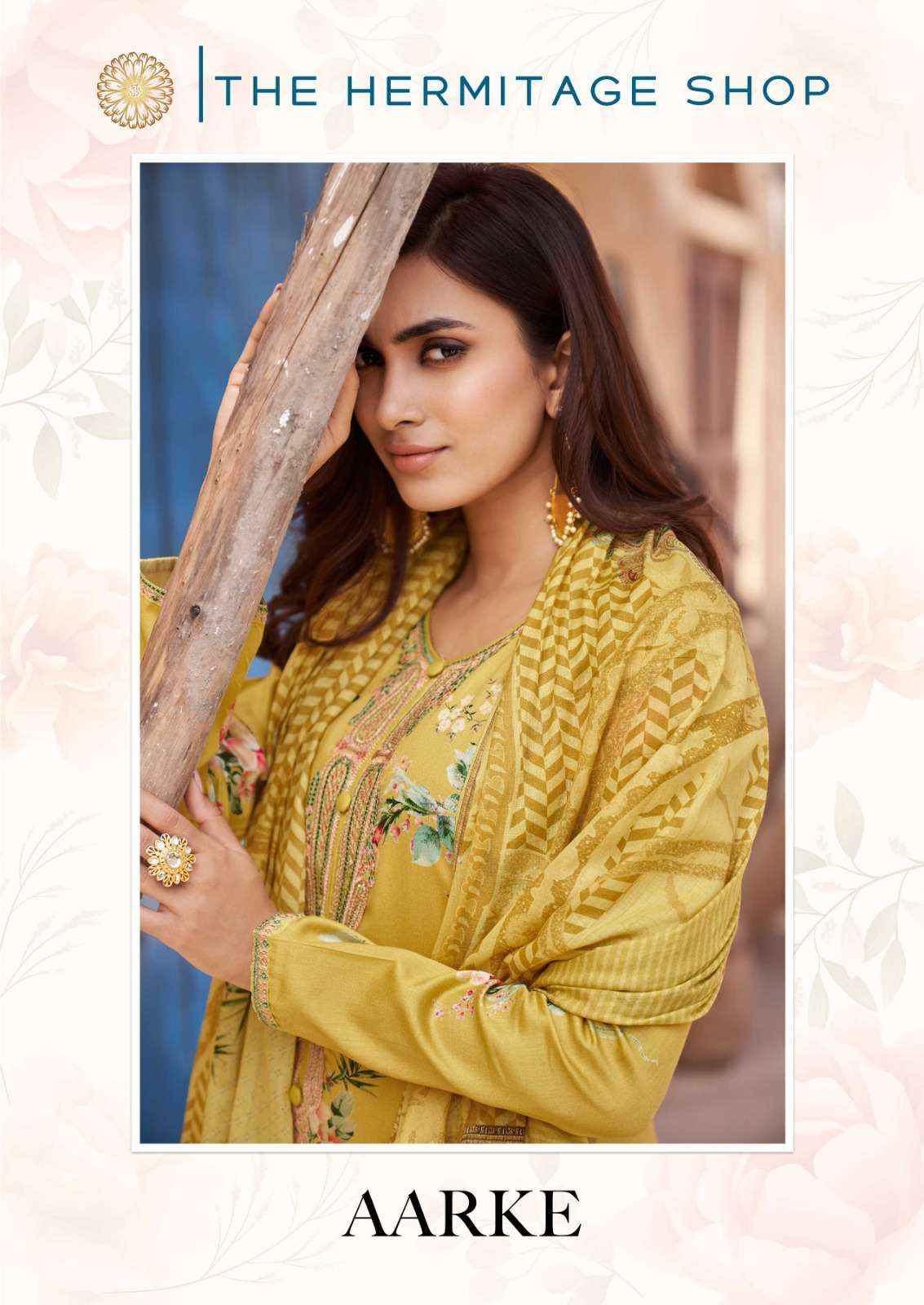 THE HERMITAGE SHOP AARKE LAWN COTTON DIGITAL PRINT SUIT WHOLESALE PRICE ( 6 PCS CATALOG )