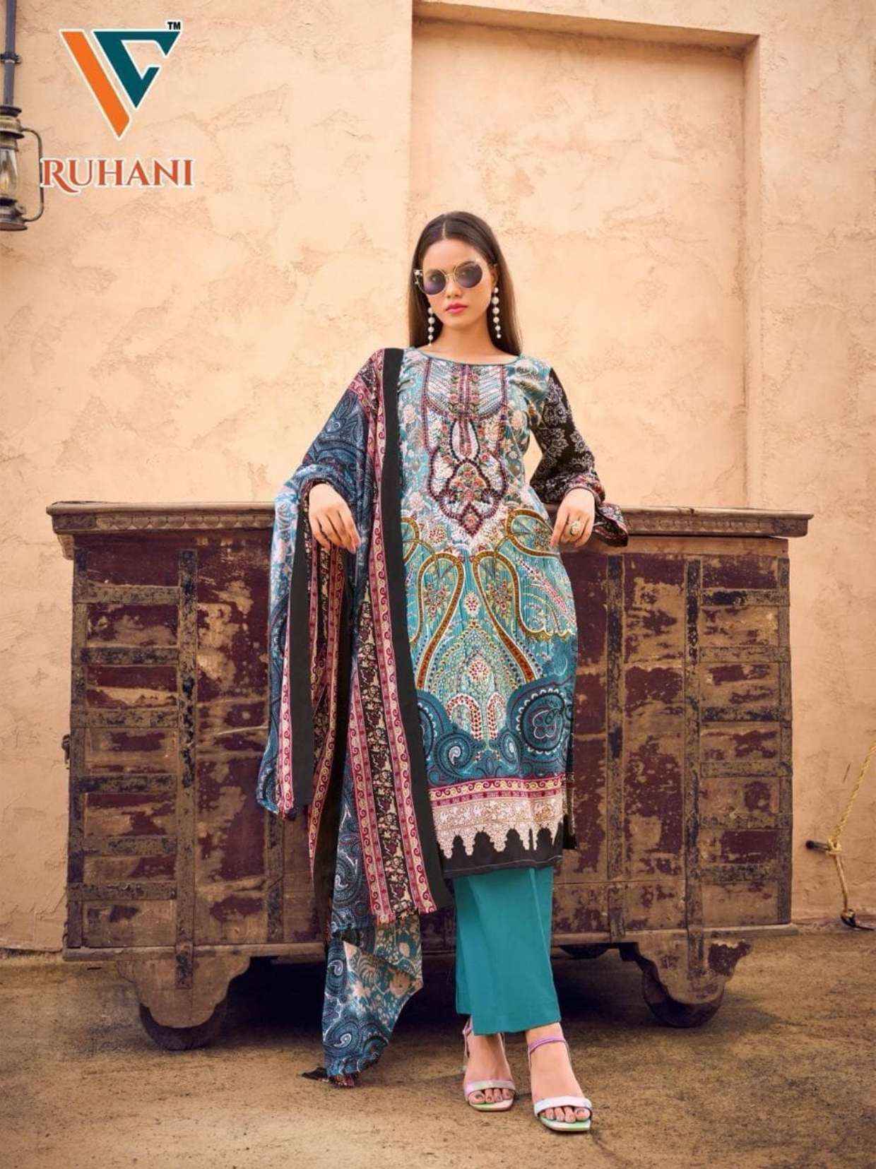 VANDANA‎‎‎ CREATION RUHANI VOL 15 COTTON DIGITAL PRINTS SALWAR SUIT ( 8 PCS CATALOG )